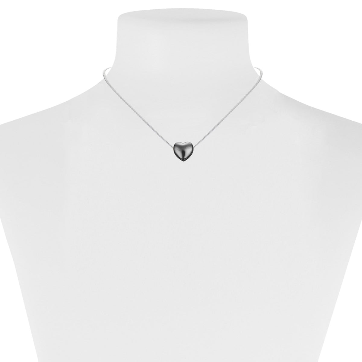Hemitite little heart pendant necklace