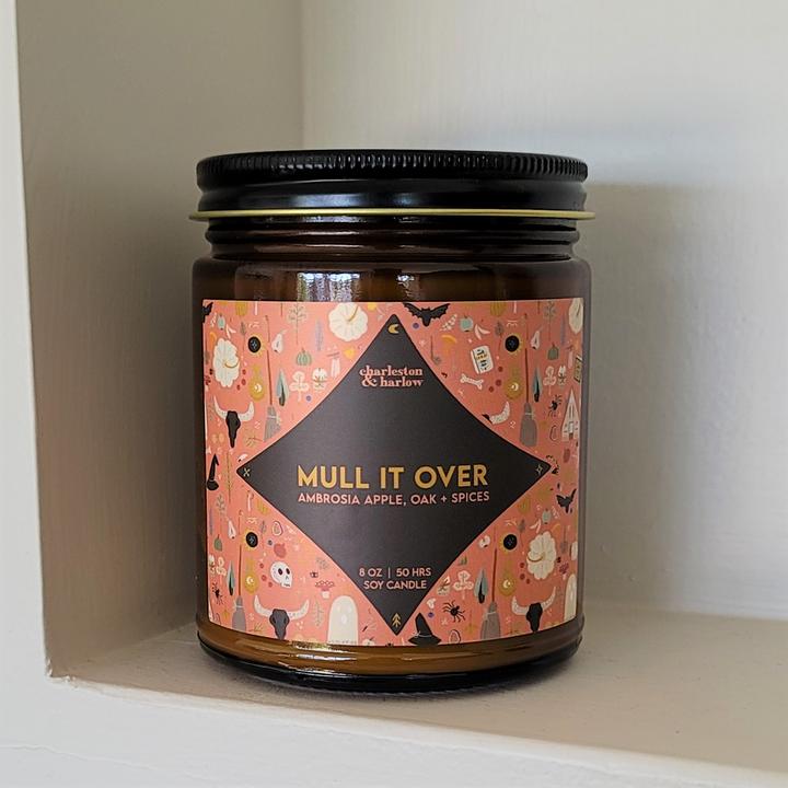 Charleston &amp; Harlow  Mull It Over  Soy Glass Jar Candle 