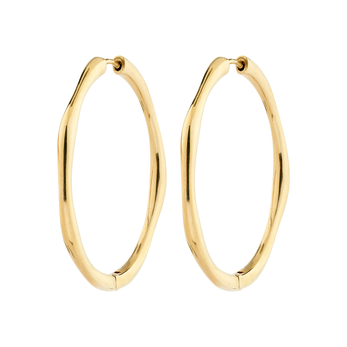 HAZE recycled thin hoop earrings