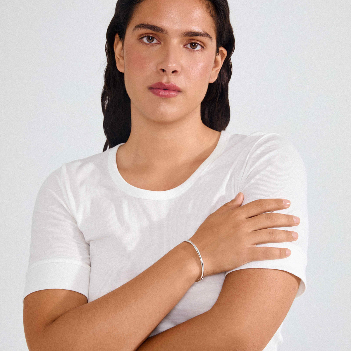 HAZE recycled thin bangle