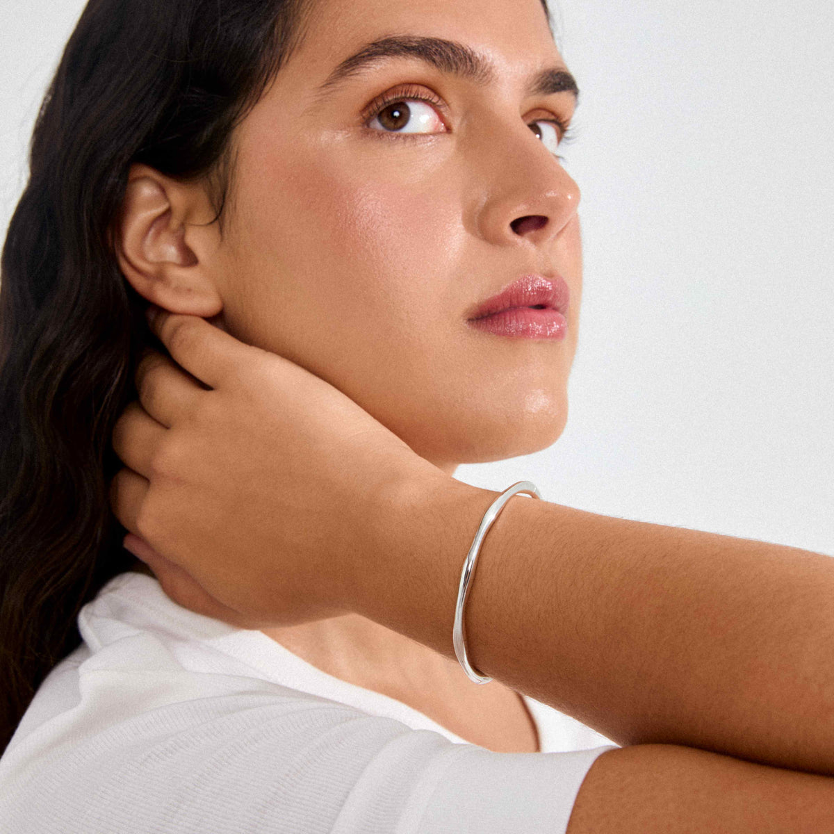 HAZE recycled thin bangle