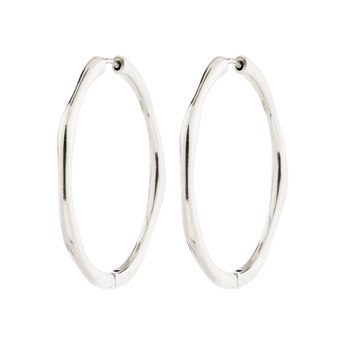 HAZE recycled thin hoop earrings