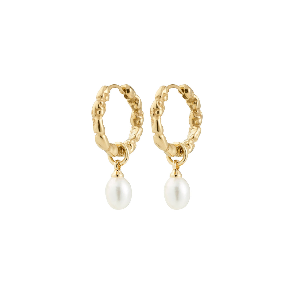 SHIFT recycled freshwater pearl pendant earrings