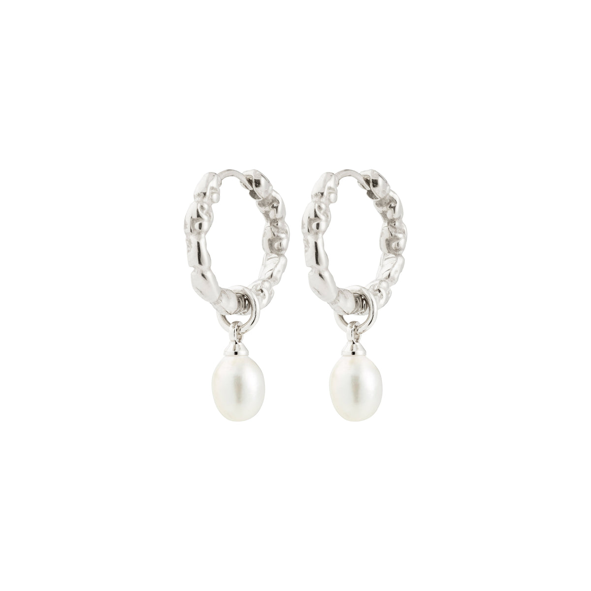 SHIFT recycled freshwater pearl pendant earrings