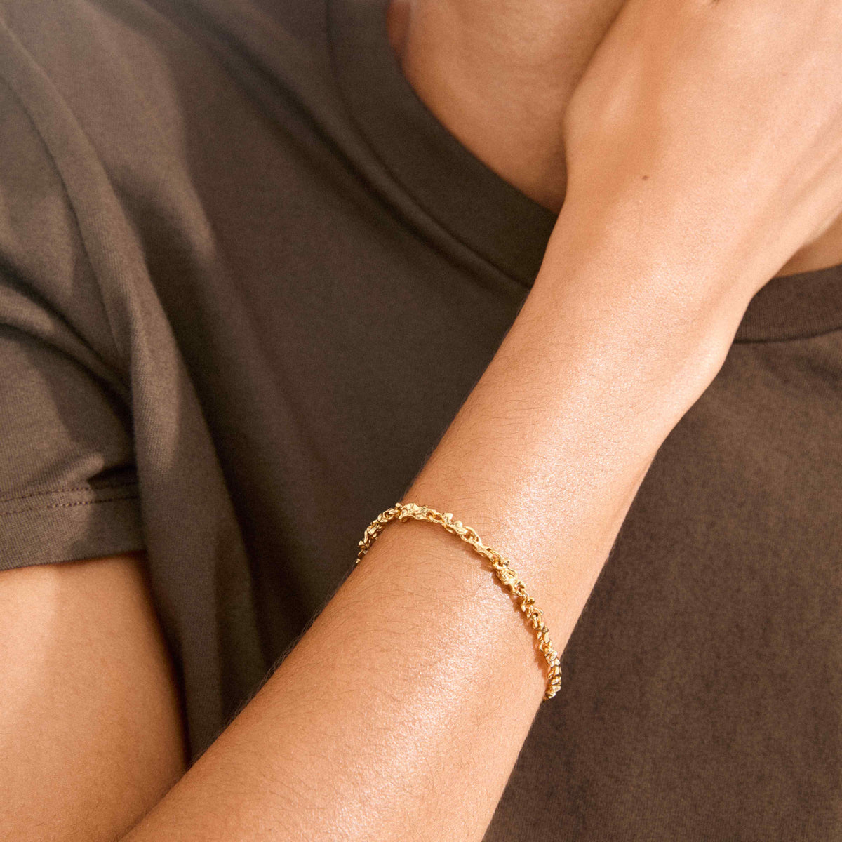 NOVA recycled textured bracelet