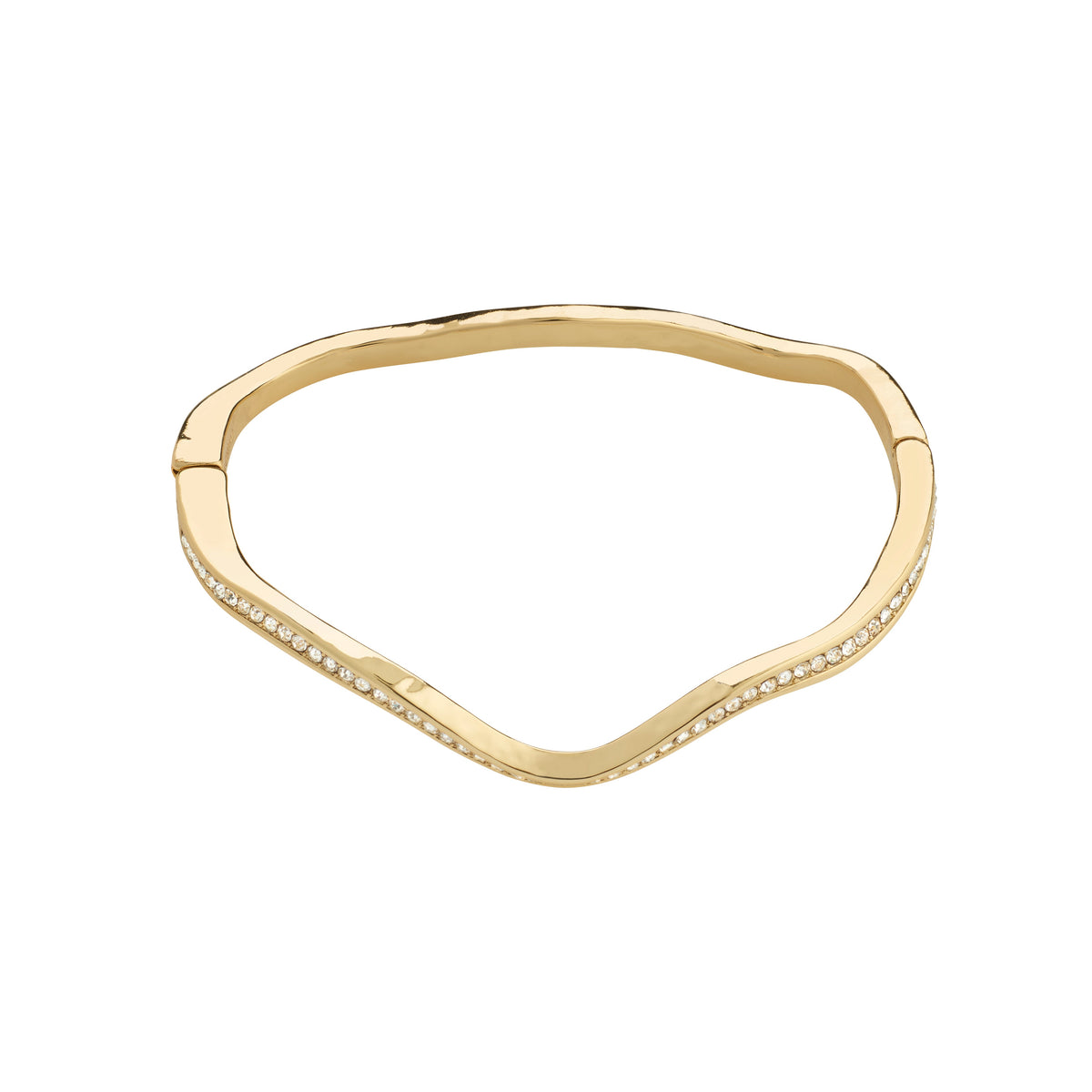 TRUE Recycled Wavy Crystal Bangle