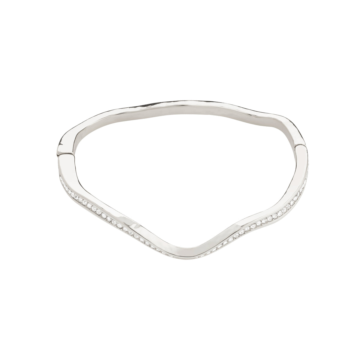 TRUE Recycled Wavy Crystal Bangle