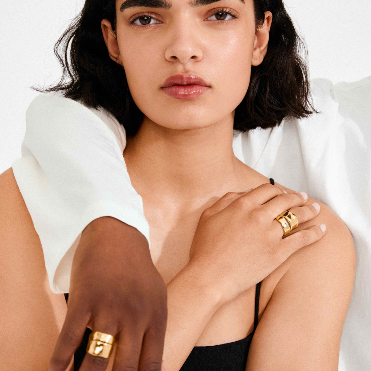 EMBER recycled chunky rings 2-in-1