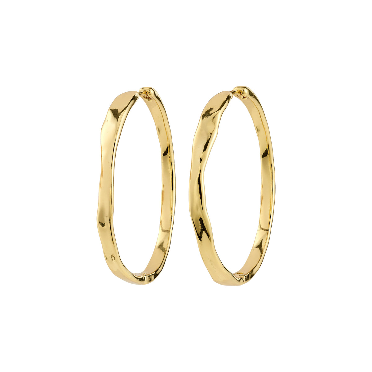 EMBER recycled slim hoop earrings