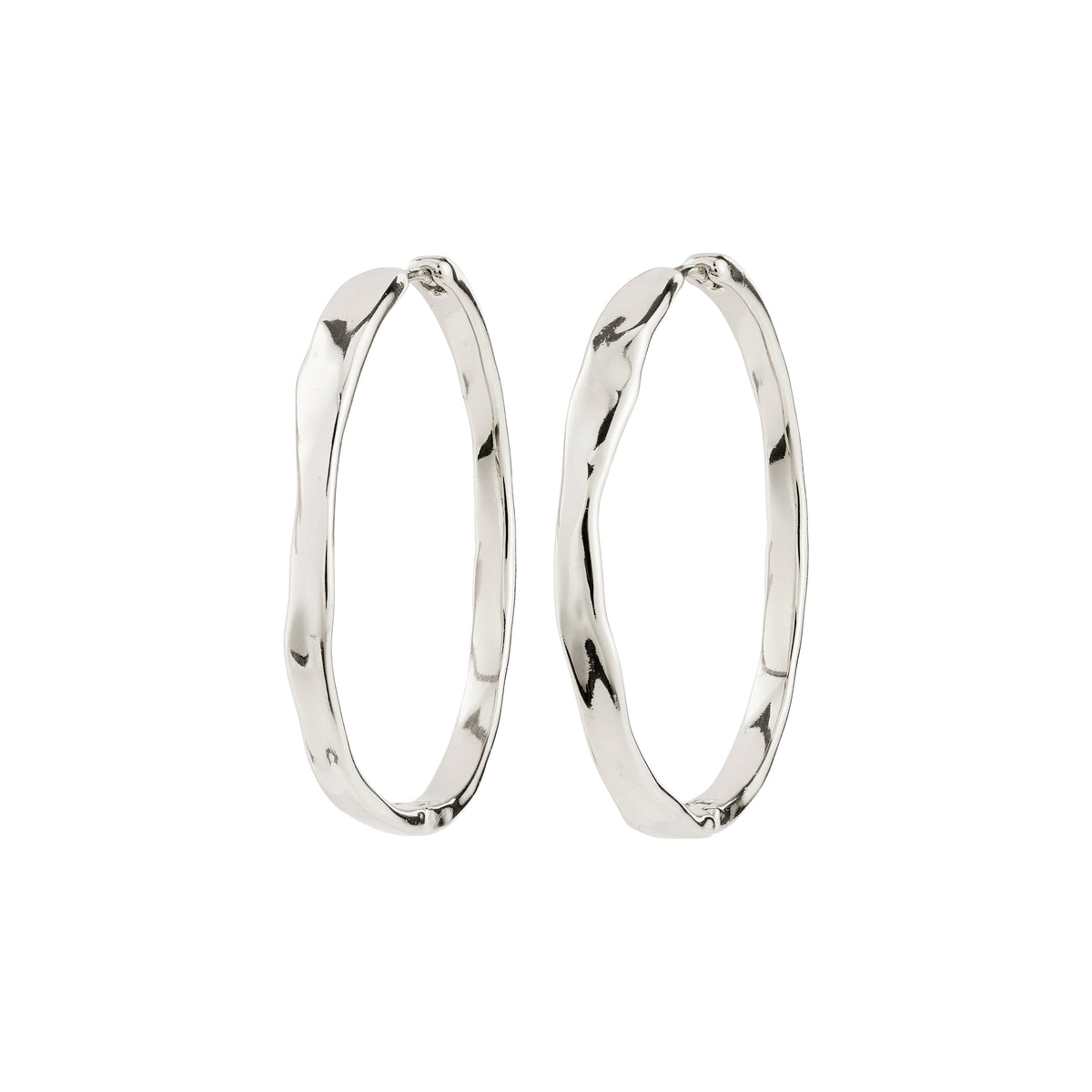 EMBER recycled slim hoop earrings