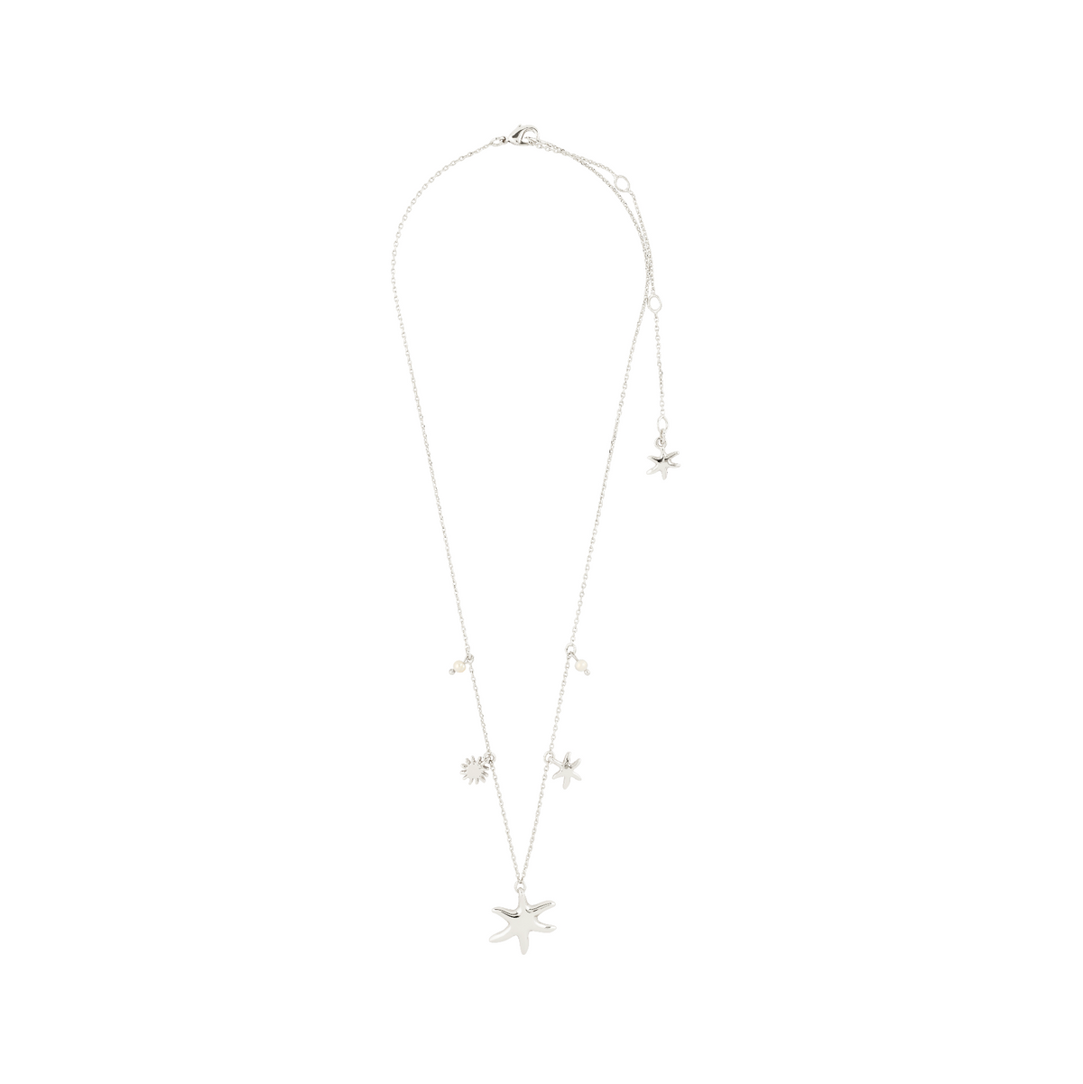 PRISM recycled pearls & charms necklace