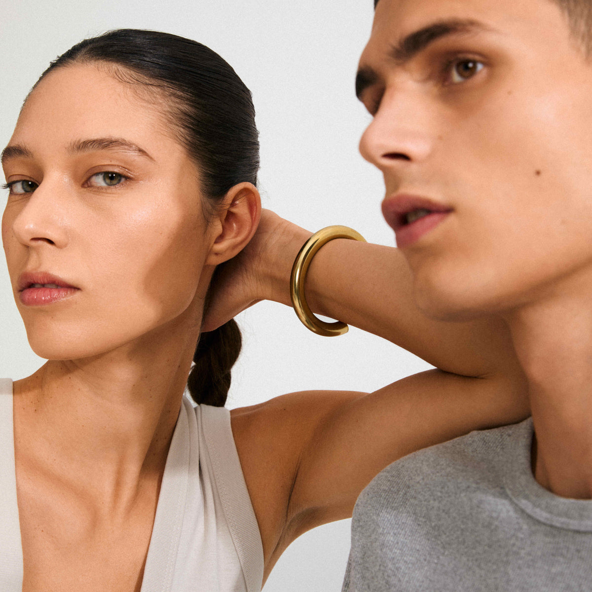 PHASE recycled chunky bangle bracelet