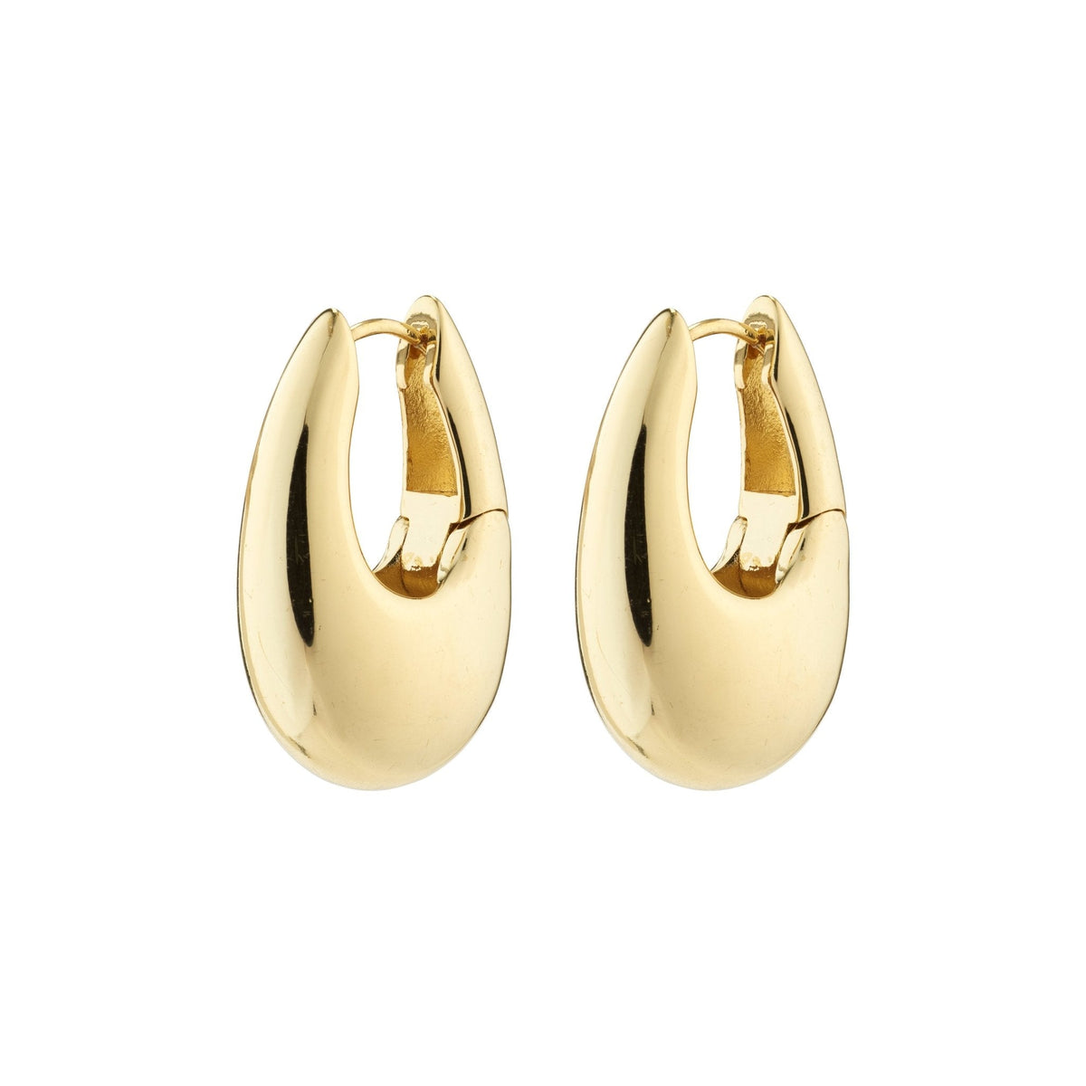 AUTUMN Recycled Chunky Retro Hoop Earrings