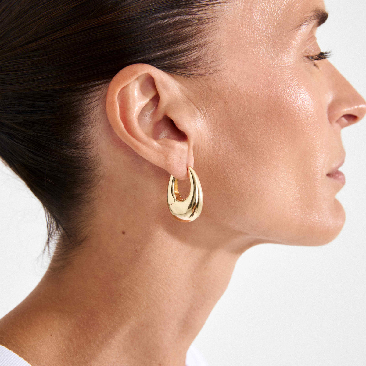 AUTUMN Recycled Chunky Retro Hoop Earrings