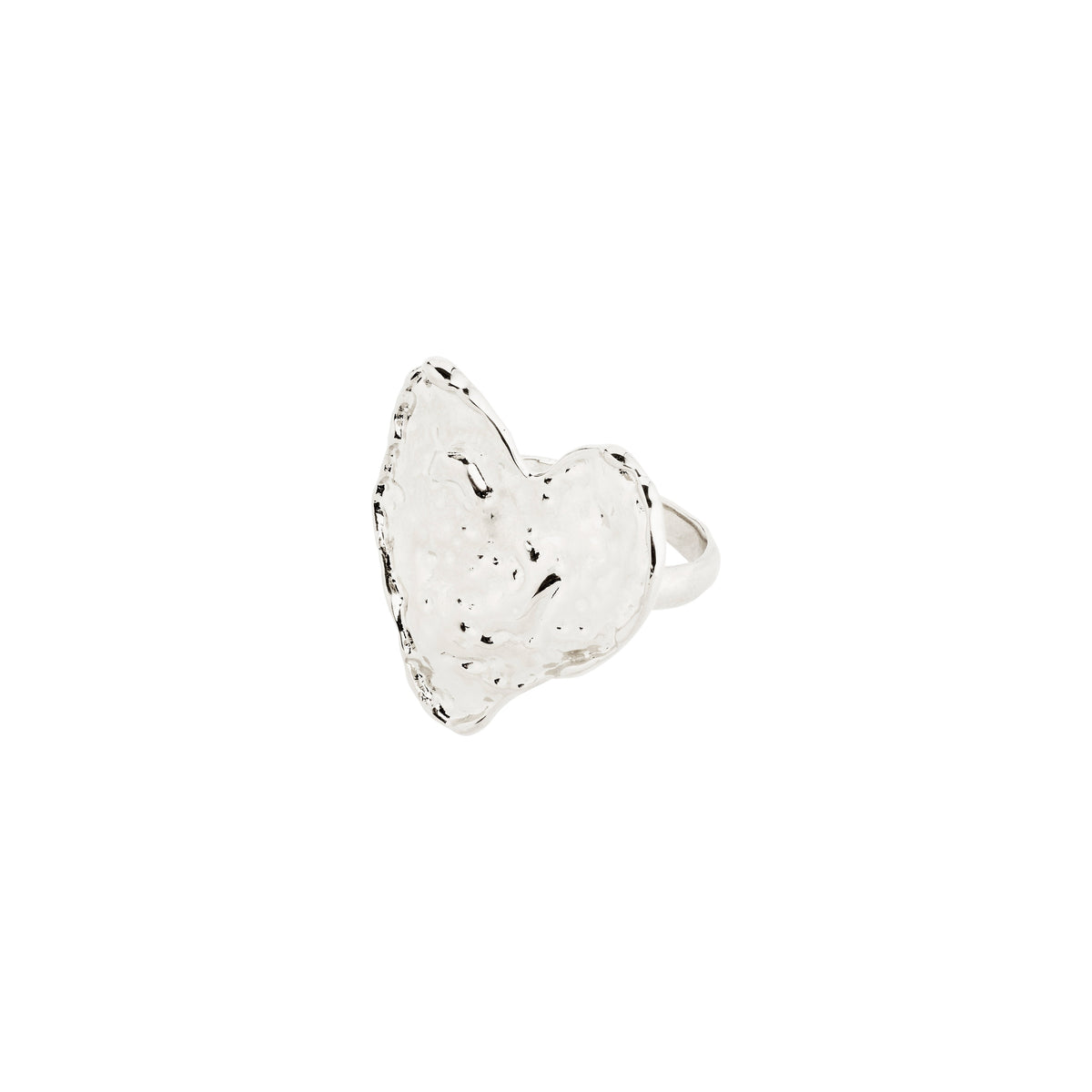 RYAN Recycled Hammered Heart Ring