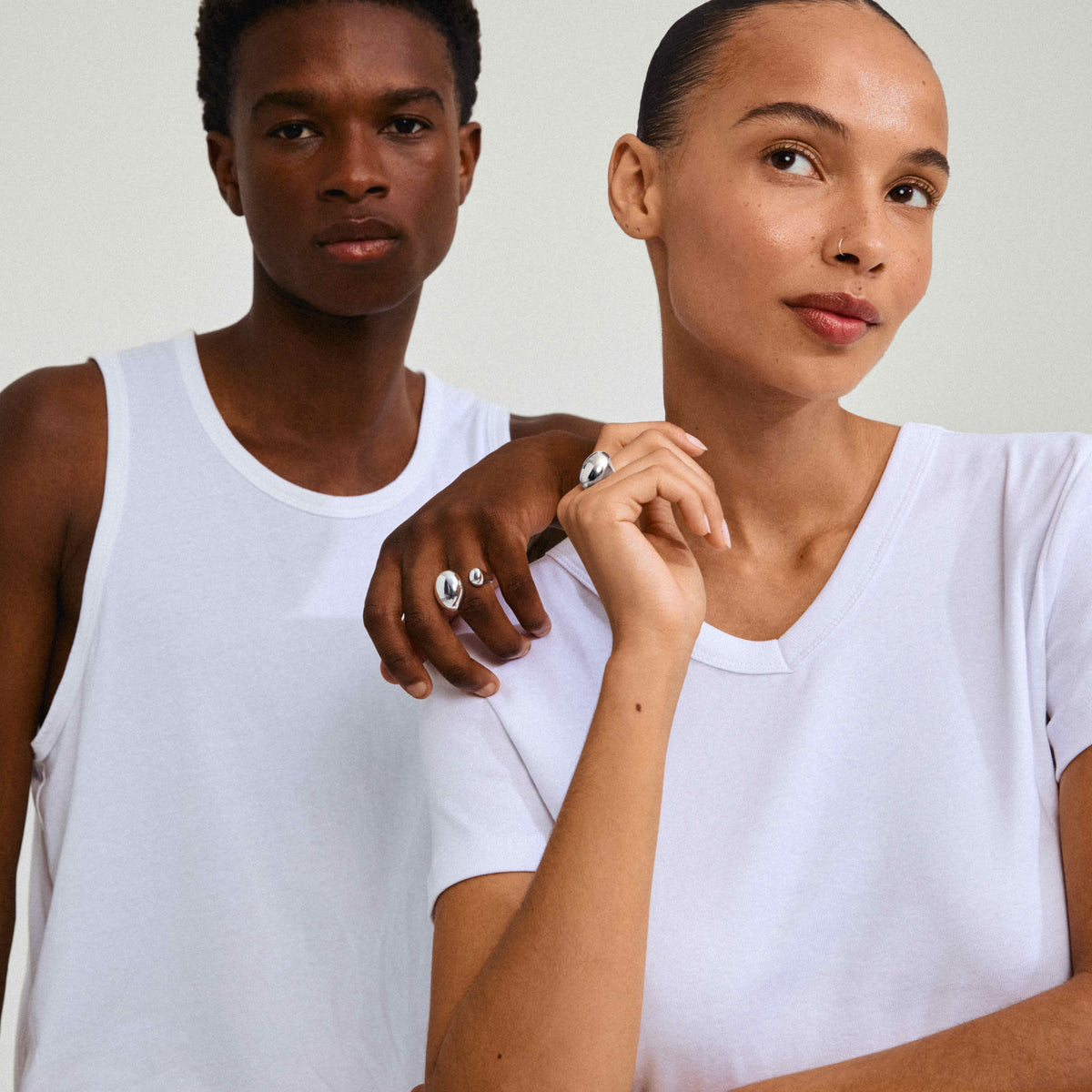 ALVIN recycled bubble dome ring
