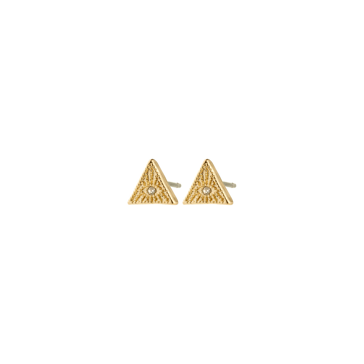 RYLEE recycled crystal triangle stud earrings