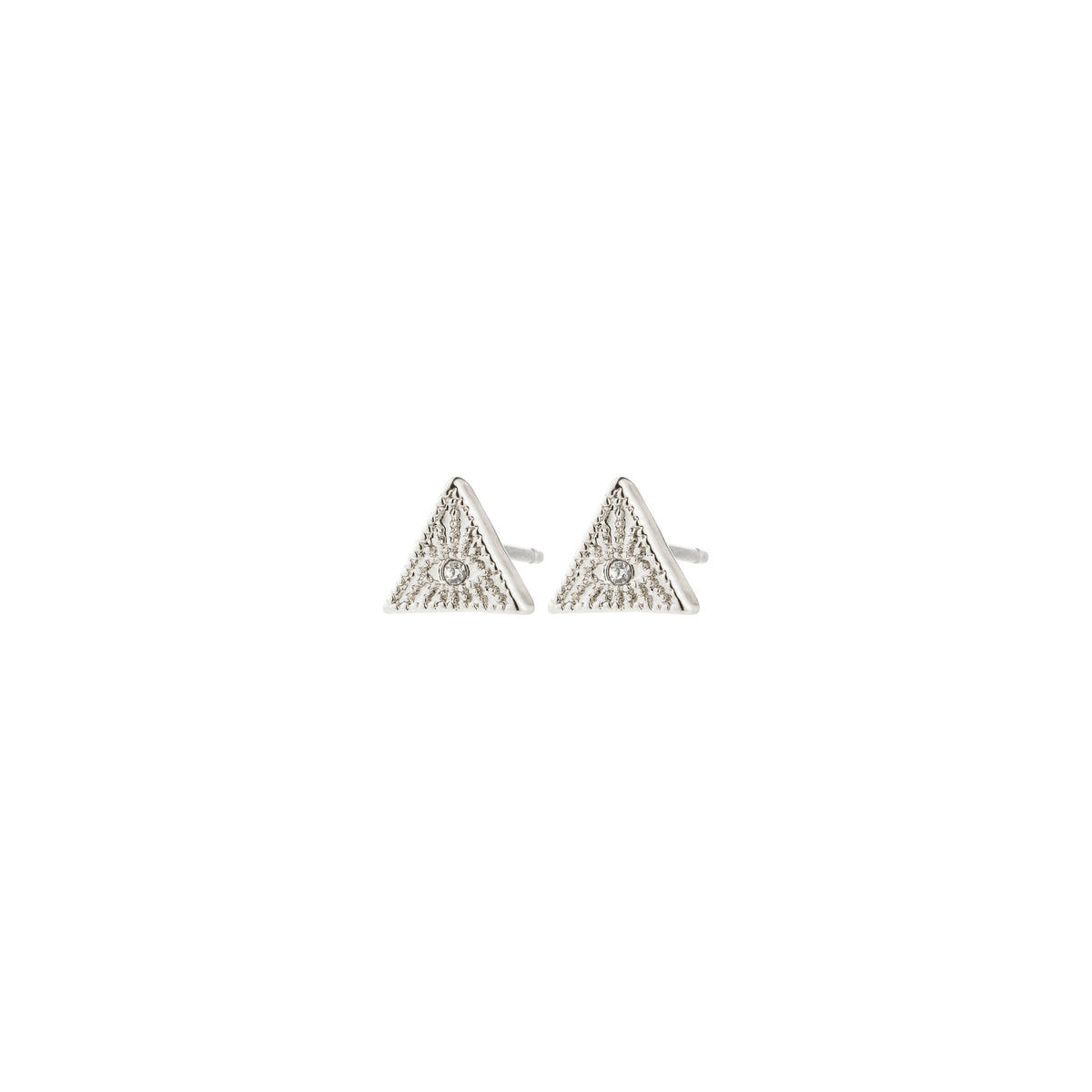 RYLEE recycled crystal triangle stud earrings