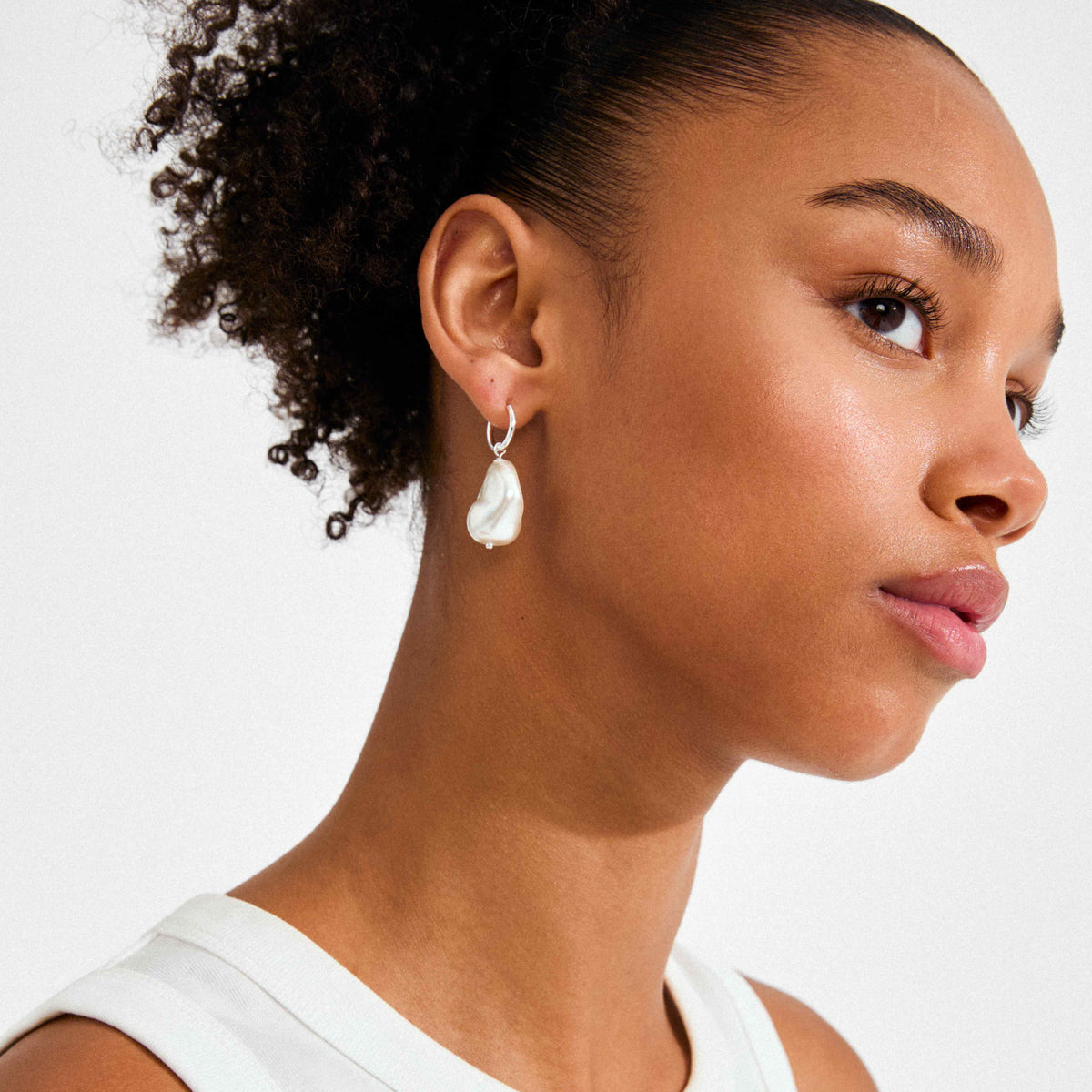 RADLEY glass pearl pendant earrings