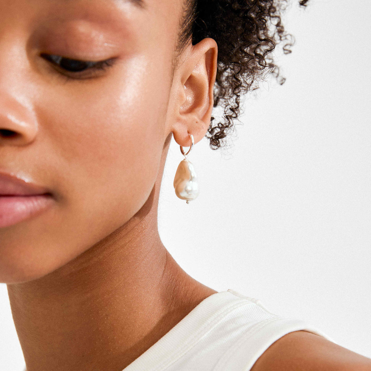 RADLEY glass pearl pendant earrings