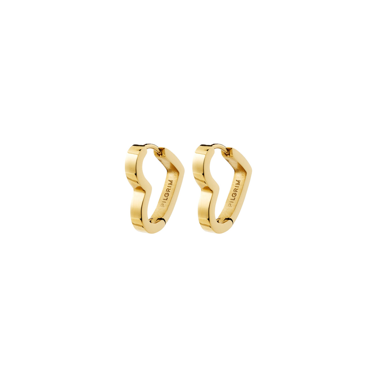IVARIN recycled heart hoop earrings