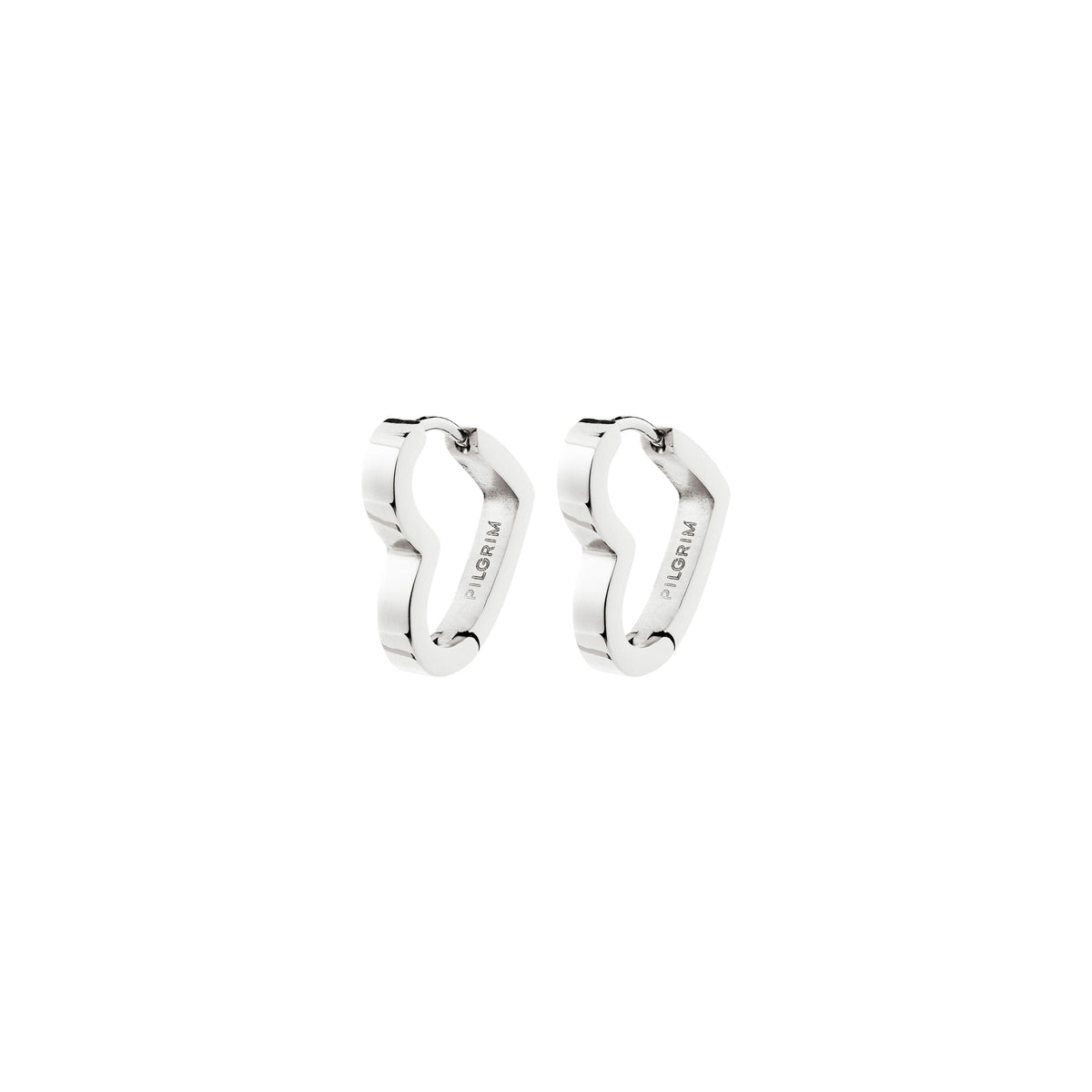 IVARIN recycled heart hoop earrings