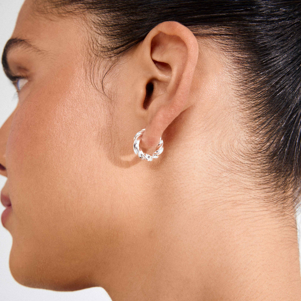 Taffy Recycled Small Swirl Hoops