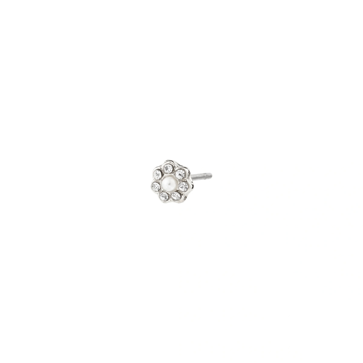 NIKOLETA Pearl Flower Recycled Single Earring