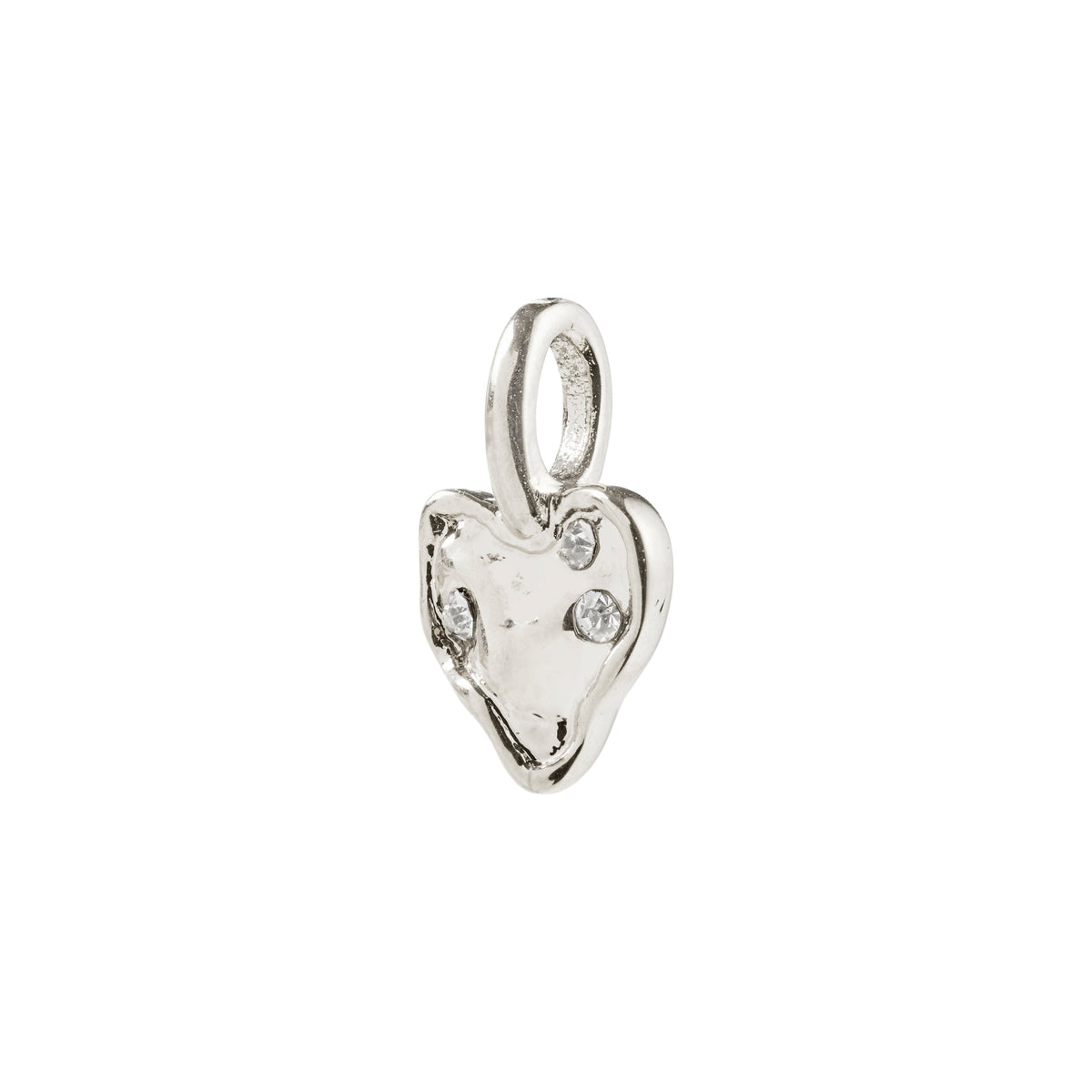 CHARM recycled mini crystal heart pendant
