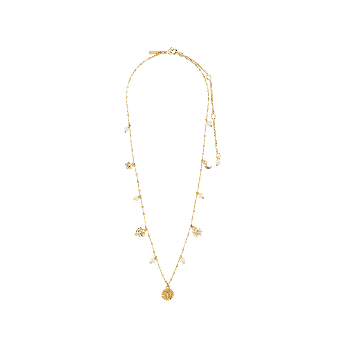 MYLAN recycled crystal charms necklace