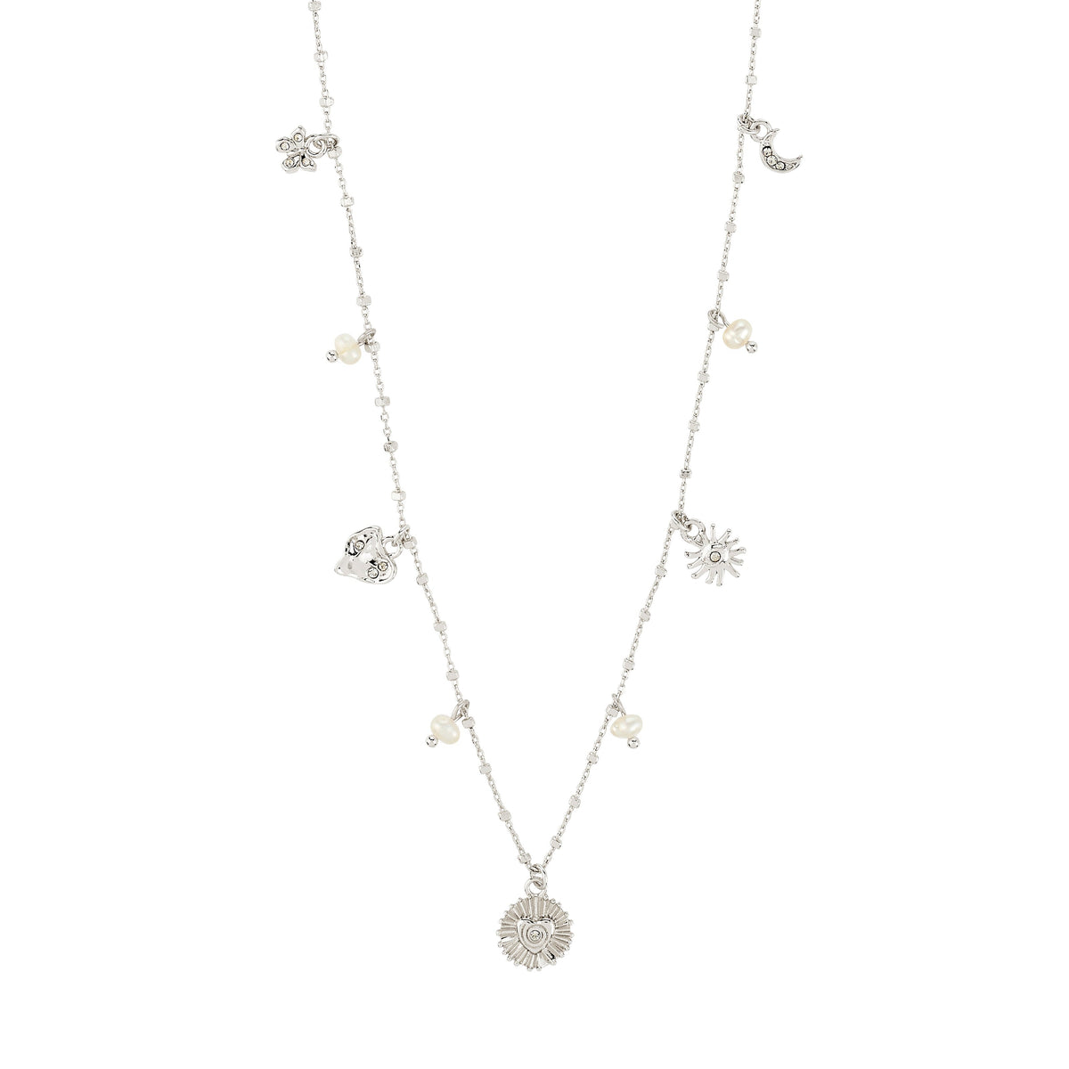 MYLAN recycled crystal charms necklace