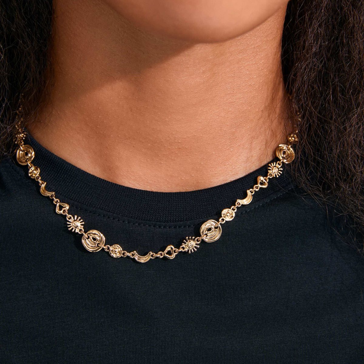 MISHA recycled charms necklace
