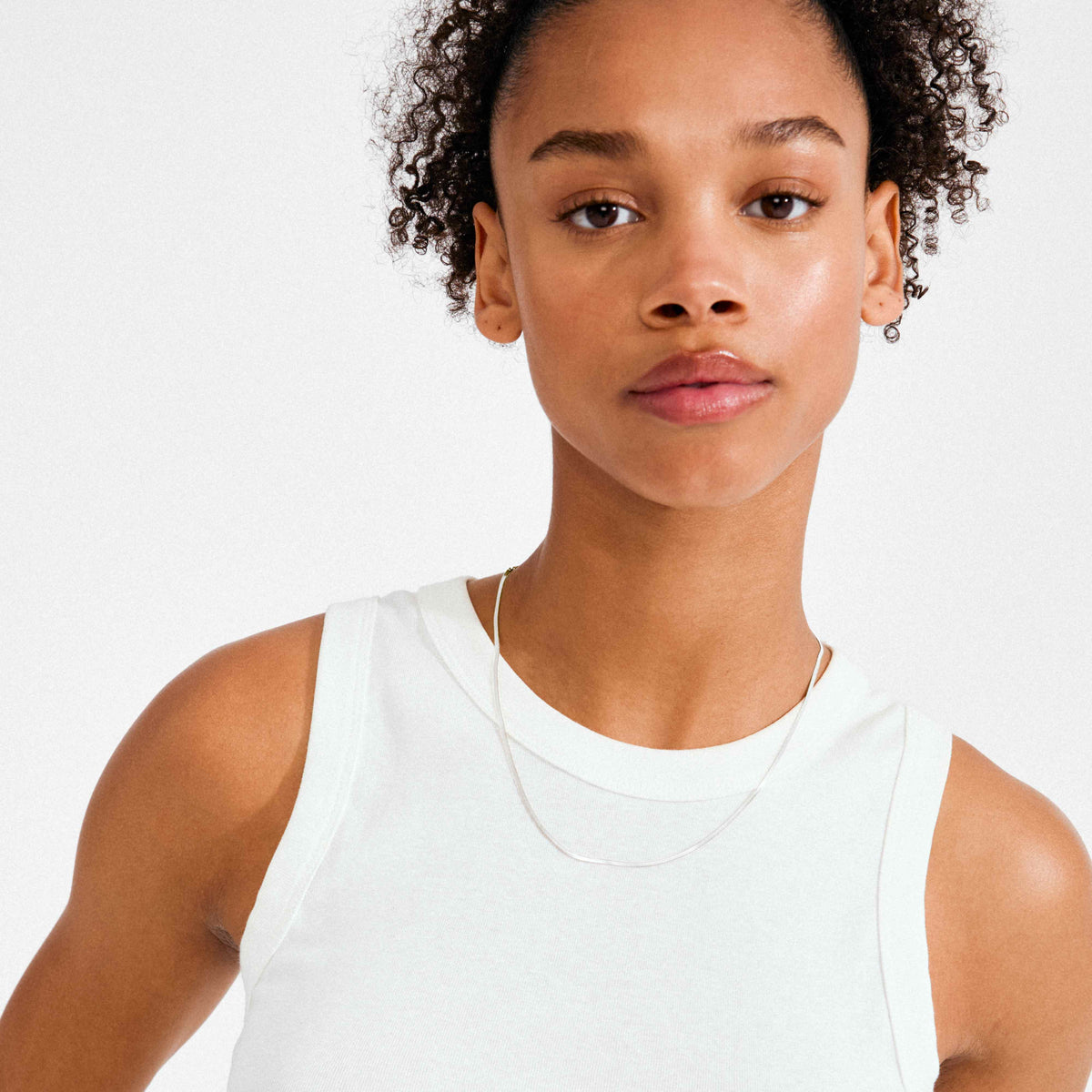 NIKITA recycled herringbone chain necklace