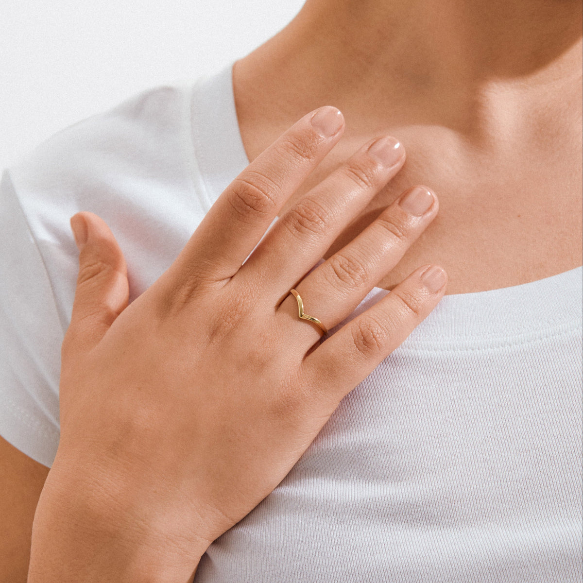 Lulu Recycled Wishbone Ring