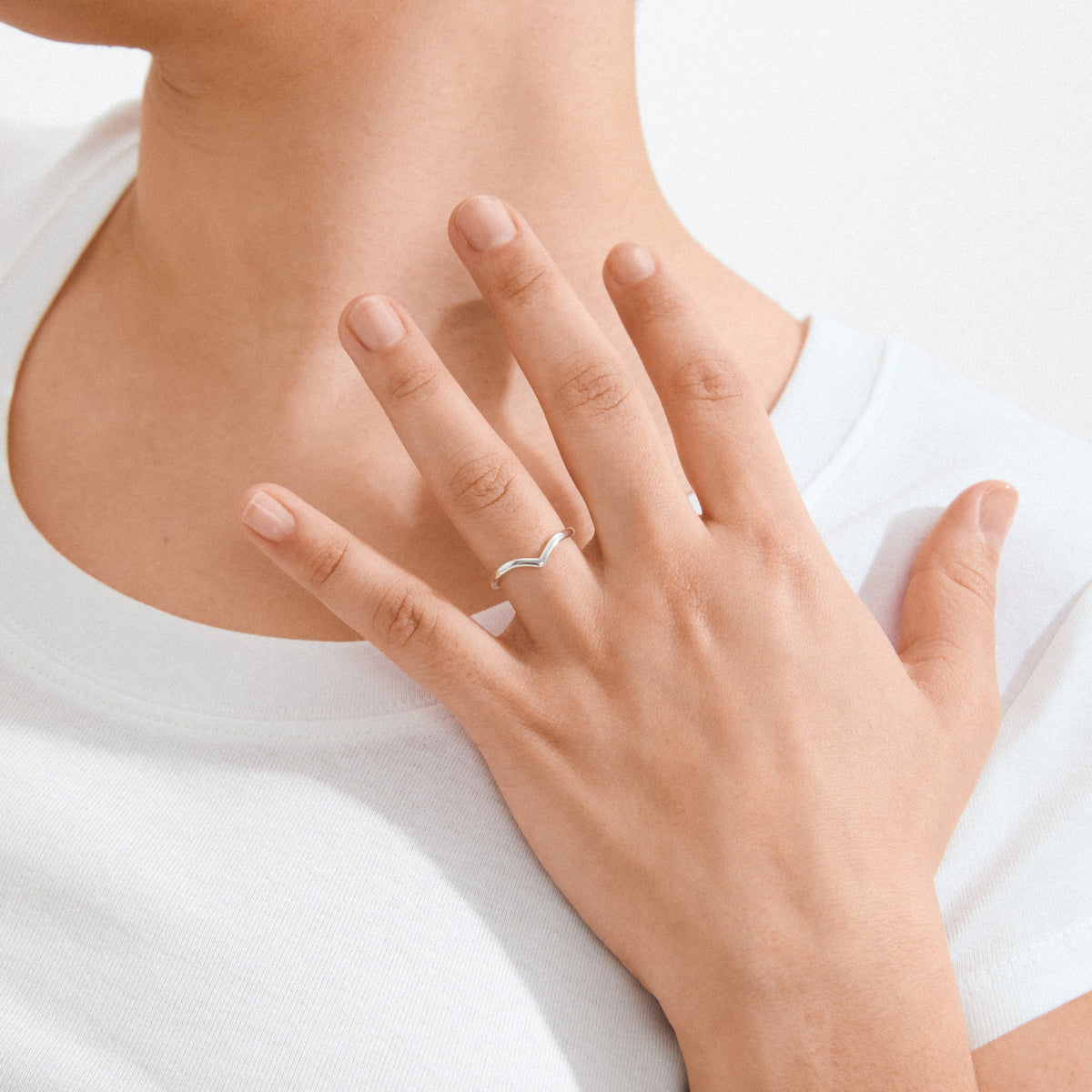 Lulu Recycled Wishbone Ring