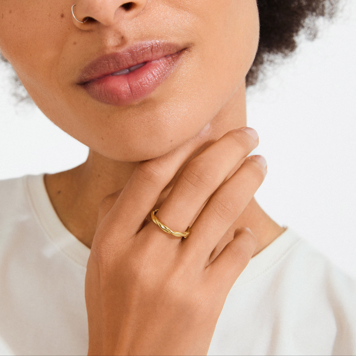 Lulu Recycled Twisted Ring