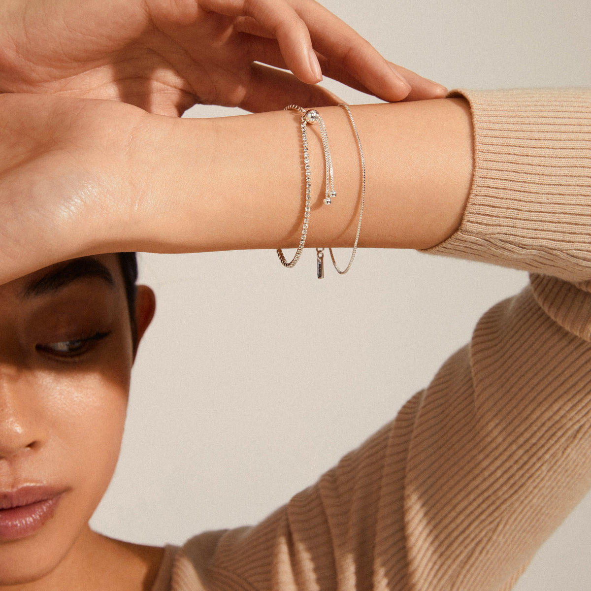 MILLE crystal bracelet 2-in-1