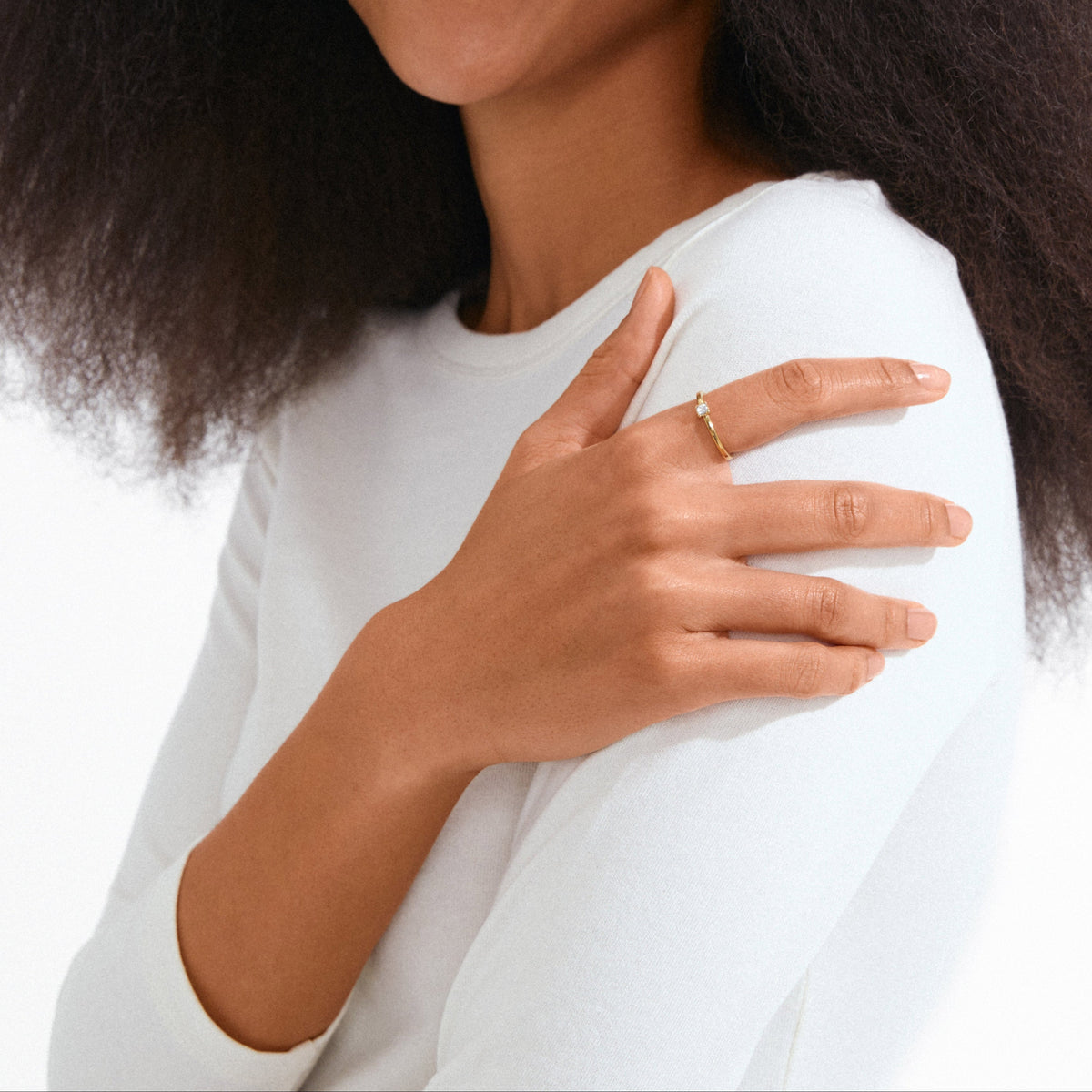 Lulu Recycled Crystal Stack Ring