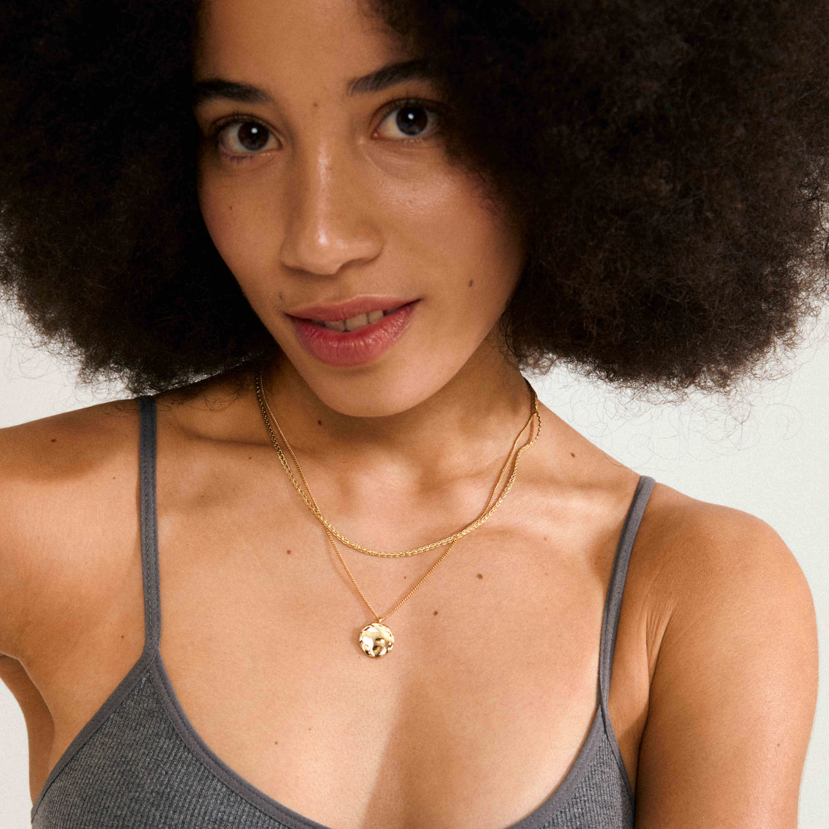 DECLAN recycled coin necklace 2-in-1 set