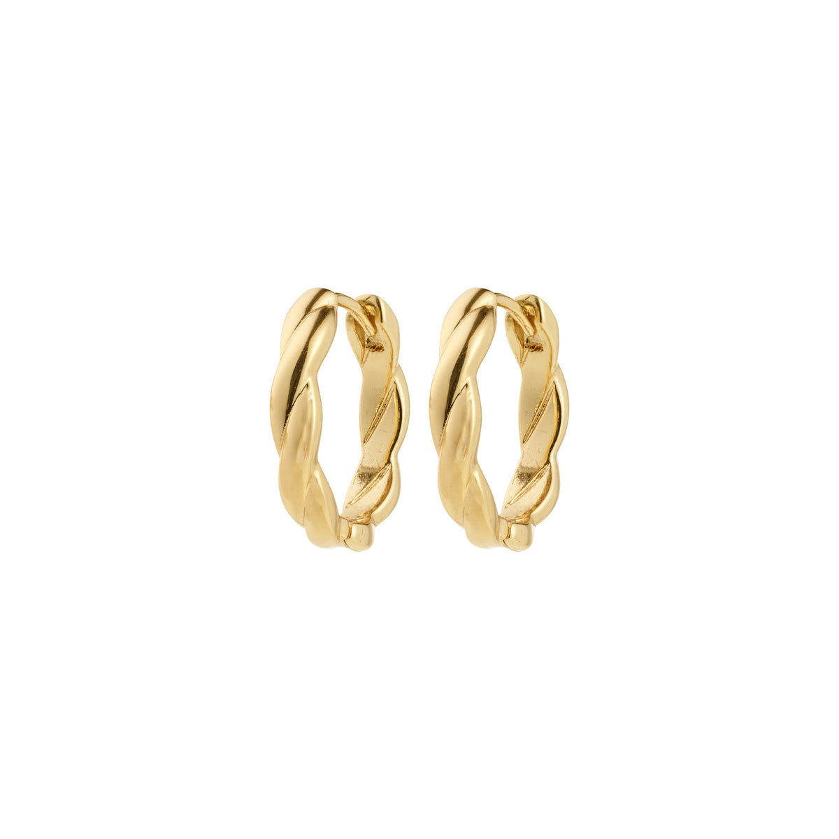 DECLAN recycled twisted hoop earrings
