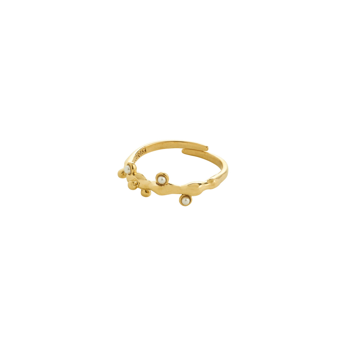LULU recycled magic pearls stack ring