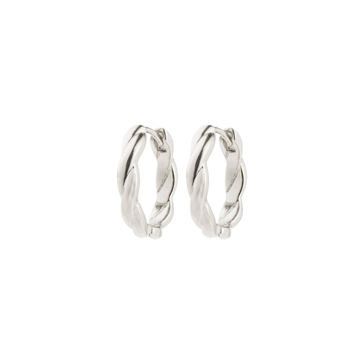 DECLAN recycled twisted hoop earrings