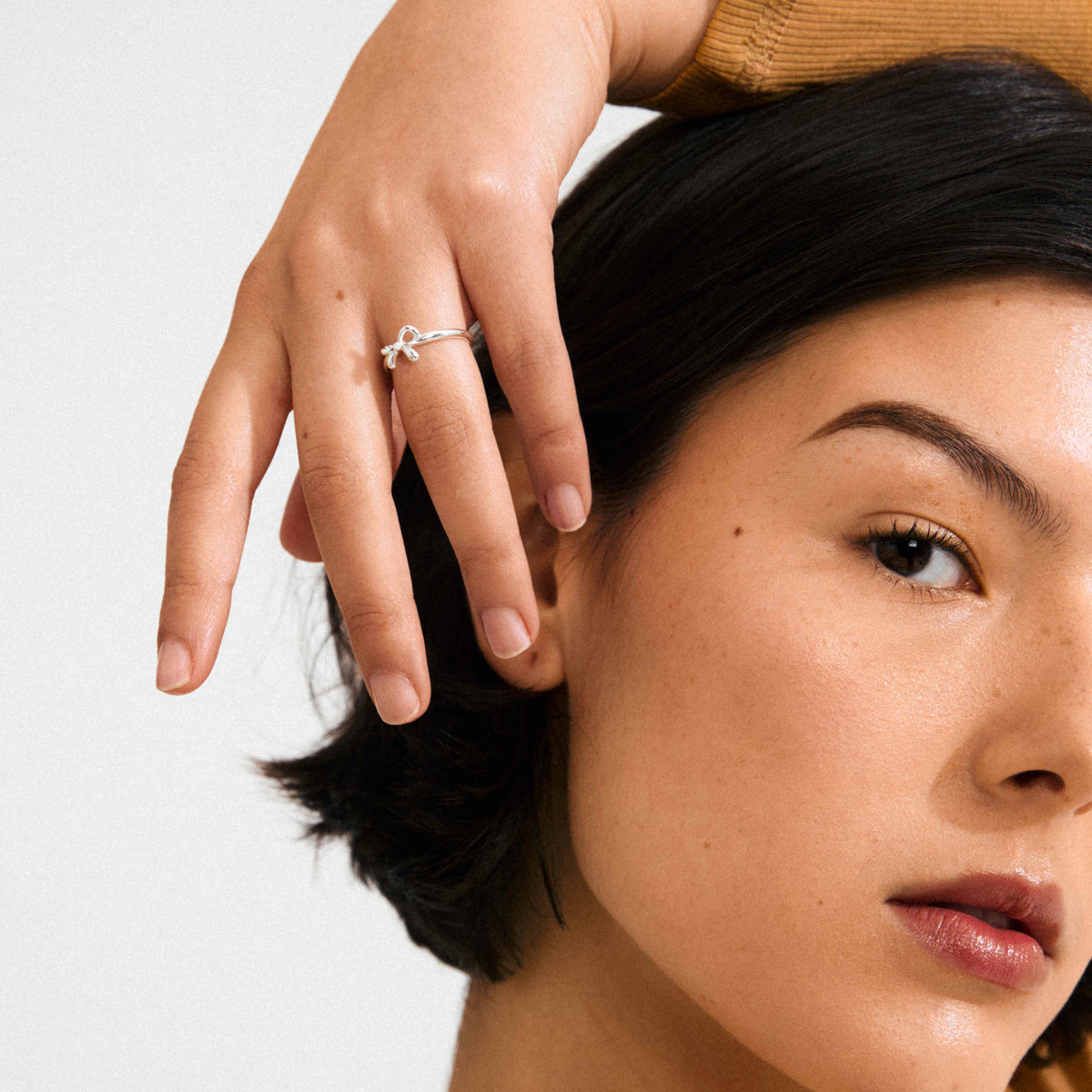 LULU recycled bow stack ring