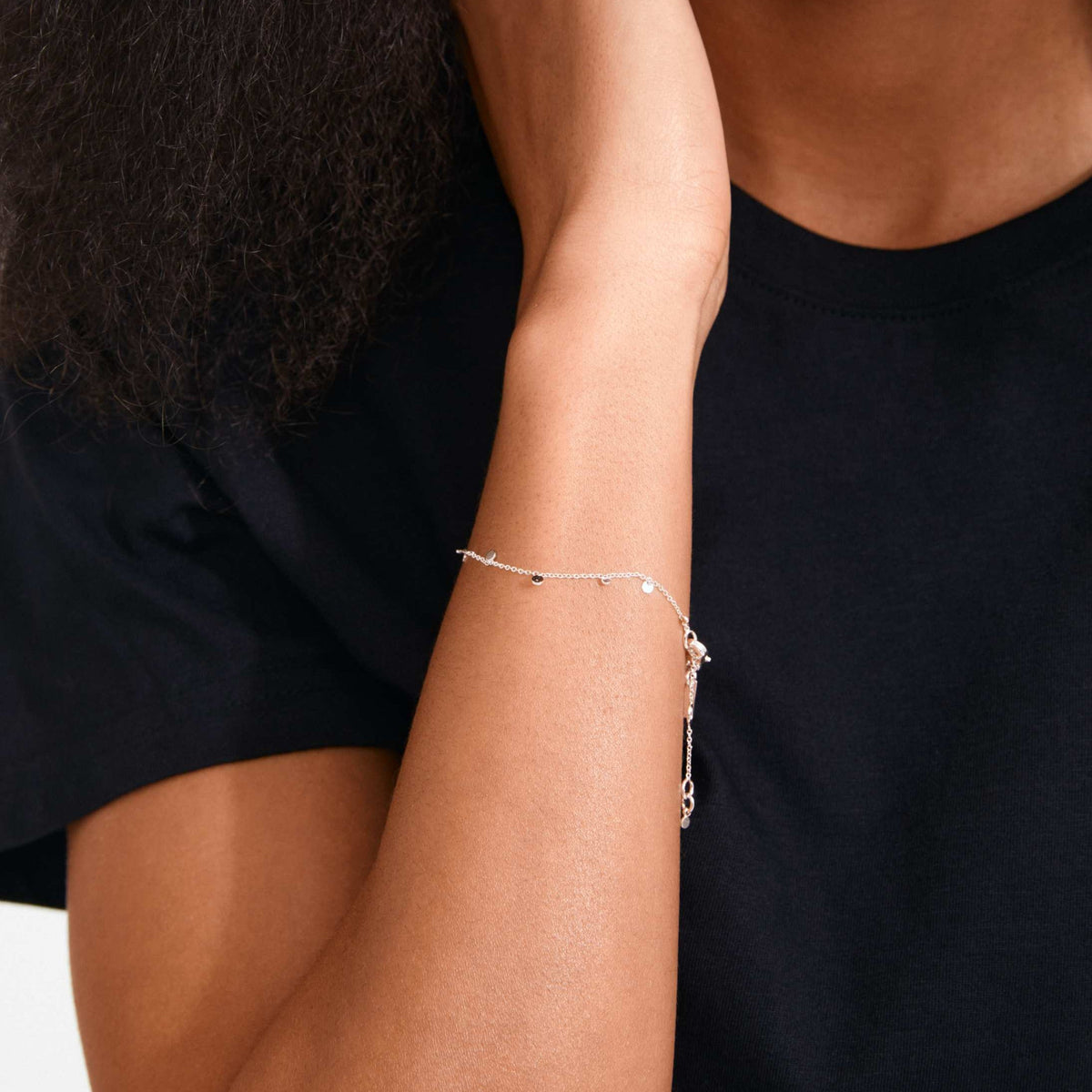 BAYLEN recycled tiny coin bracelet