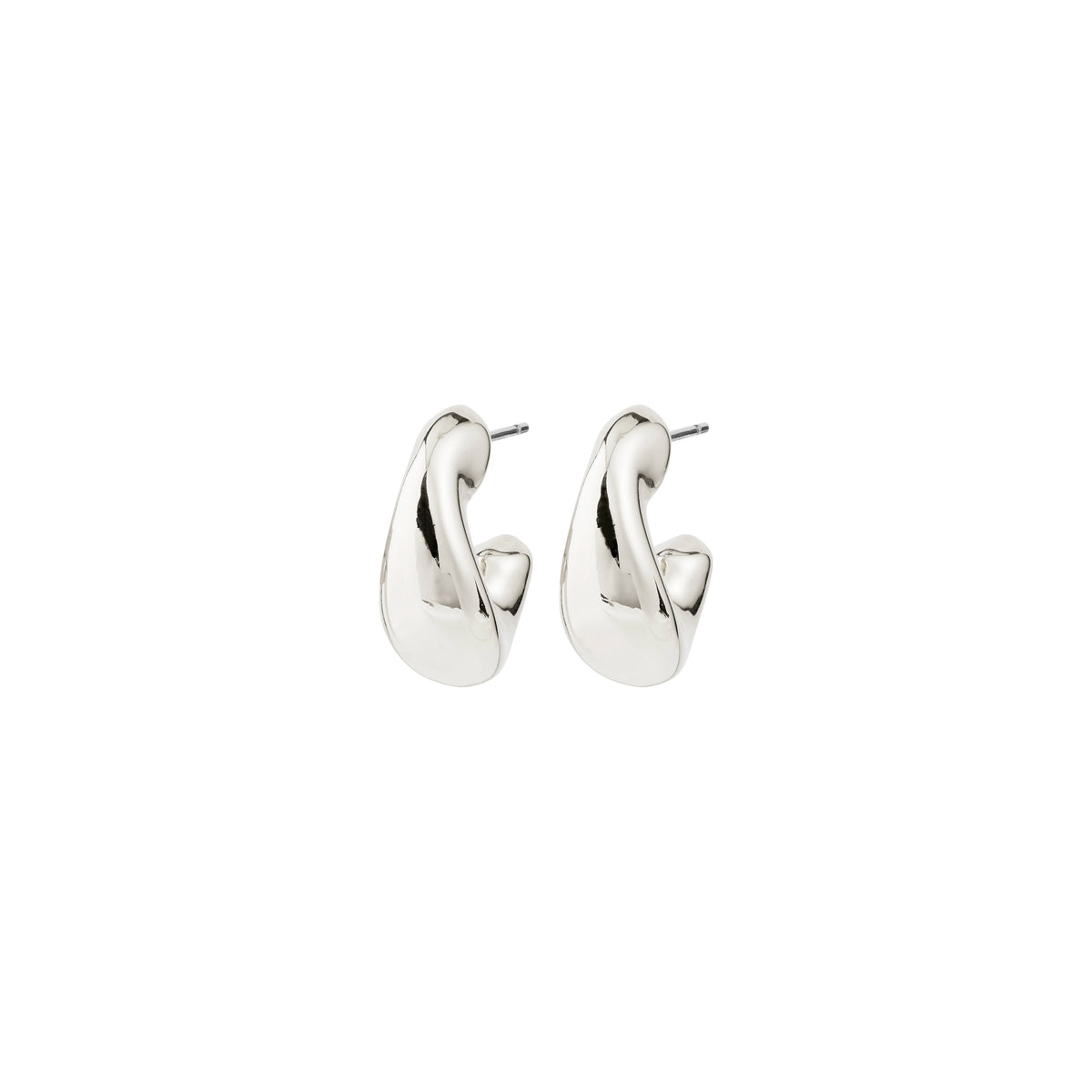 JENNINGS recycled mini chunky hoop earrings