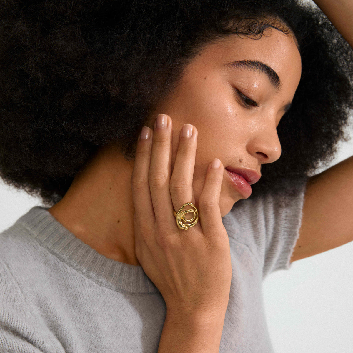 DIEGO recycled spiral ring