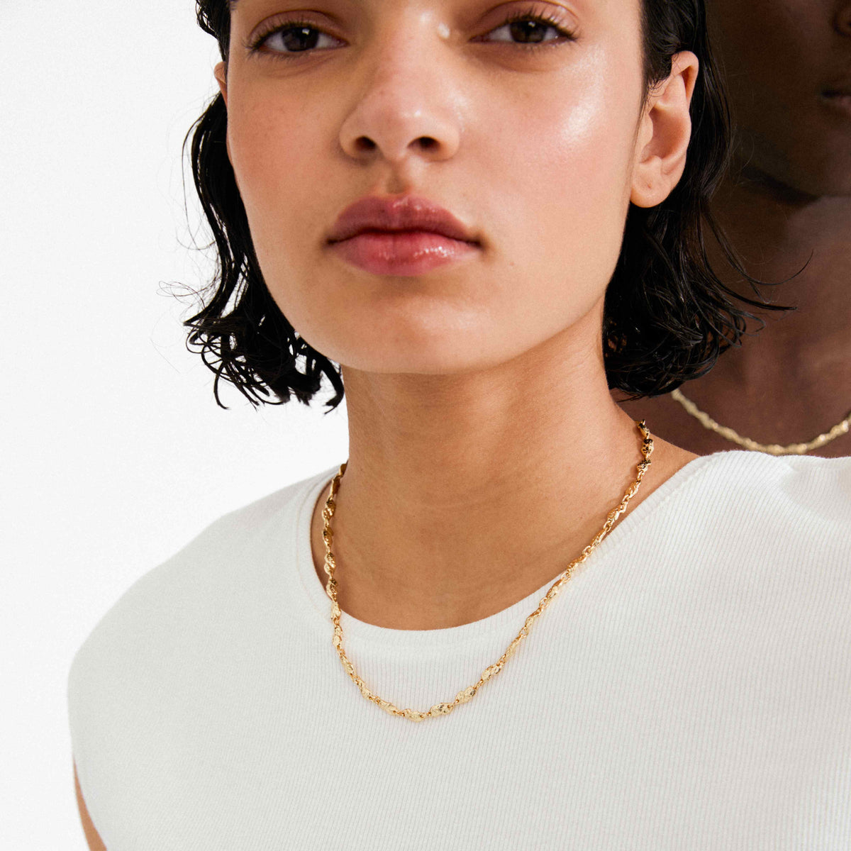 ELIYAH recycled textured necklace