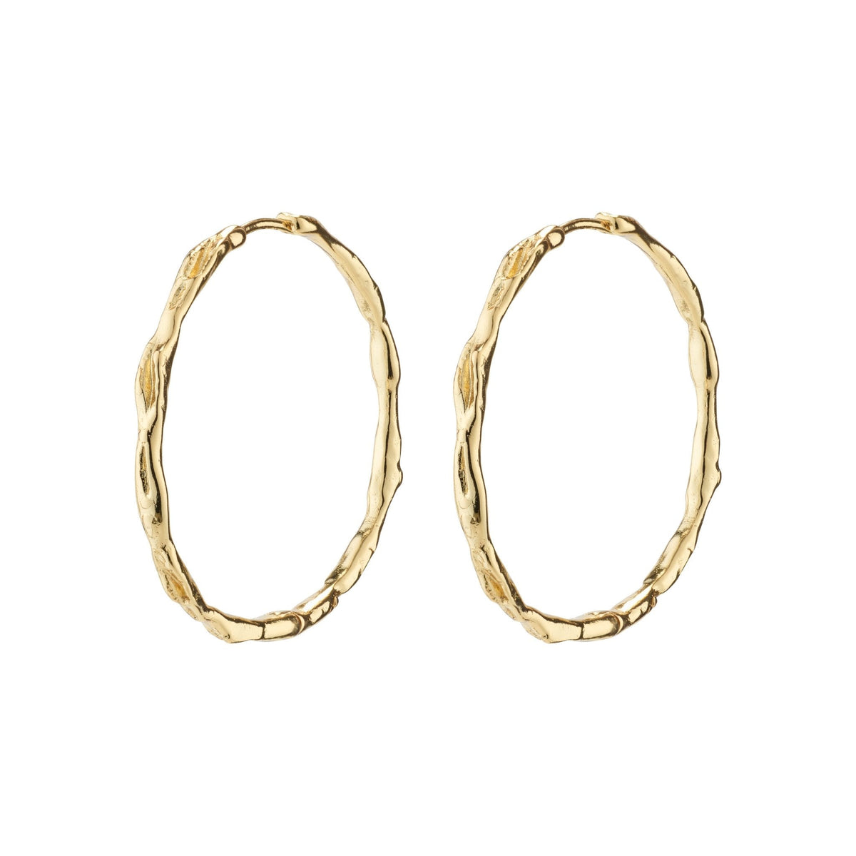 Eddy Recycled Organic Shaped Maxi Hoops 35mm