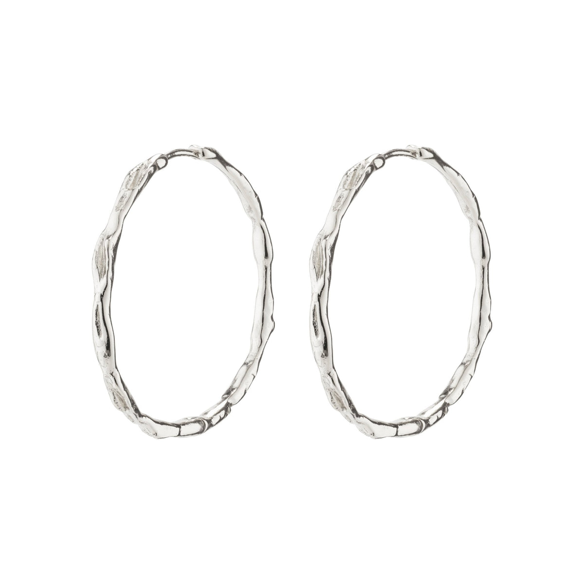 Eddy Recycled Organic Shaped Maxi Hoops 35mm