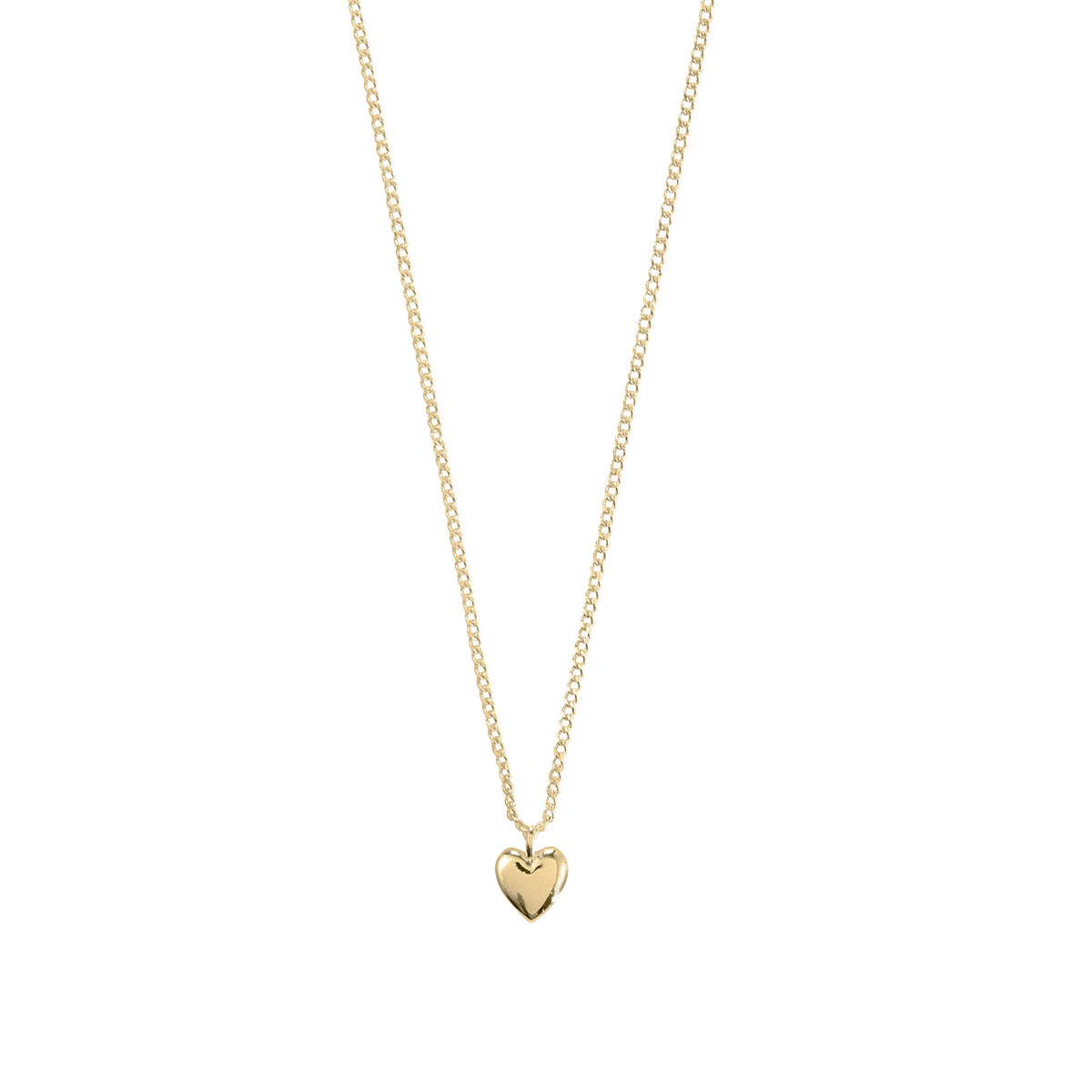 ALAIA recycled tiny heart pendant necklace